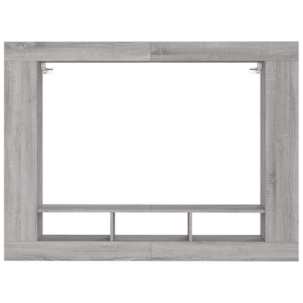 vidaXL Mueble de TV madera de ingenier&iacute;a gris Sonoma 152x22x113 cm
