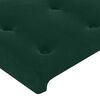 vidaXL Cabecero Terciopelo Verde Oscuro 160x5x118/128 cm
