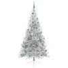 vidaXL Árbol de Navidad Artificial Preiluminado Plateado 240 cm PET