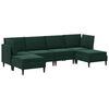 vidaXL Juego de muebles de sal&oacute;n 6 uds. Verde oscuro Terciopelo