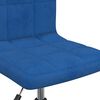 vidaXL Silla de comedor giratoria de terciopelo azul