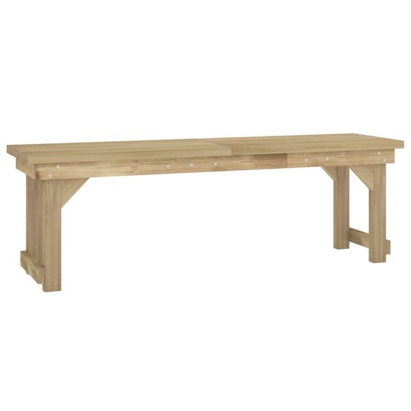 vidaXL Set de comedor para jard&iacute;n 3 pzas madera maciza pino impregnada