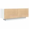 vidaXL Mueble para TV madera contrachapada blanco 100x35x40 cm