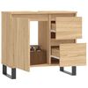 vidaXL Armario de ba&ntilde;o madera contrachapada roble Sonoma 65x33x60 cm