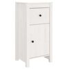 vidaXL Aparador de madera maciza de pino blanco 40x35x80 cm