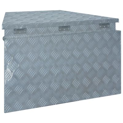 vidaXL Caja de aluminio 737/381x410x460 mm plateada
