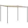 vidaXL Cenador acero y tela beige 3x3 m 180 g/m&sup2;