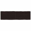 vidaXL Tablero mesa madera tratada borde vivo marr&oacute;n 140x40x(2-4) cm