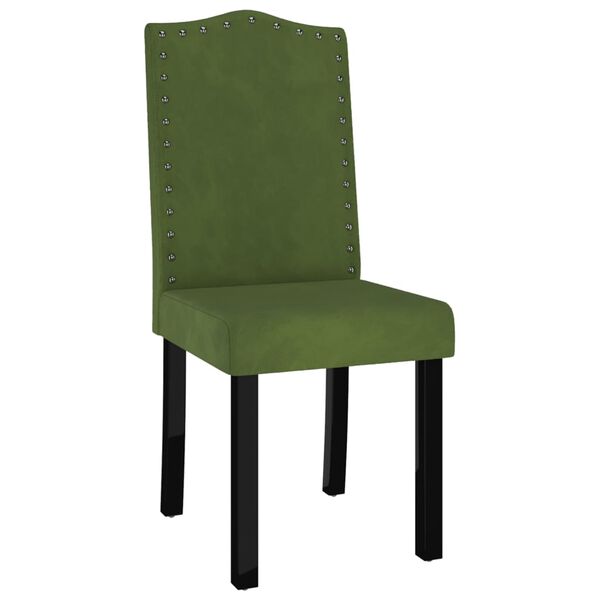vidaXL Sillas de comedor 6 unidades terciopelo verde oscuro
