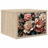 vidaXL Mesita de noche de pared BORNE Roble Sonoma 36 x 33 x 25 cm