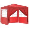 vidaXL Carpa de Fiesta Rojo 250 x 250 x 240 cm PE y acero