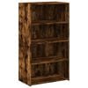 vidaXL Aparador alto madera de ingenier&iacute;a roble ahumado 70x41x124 cm