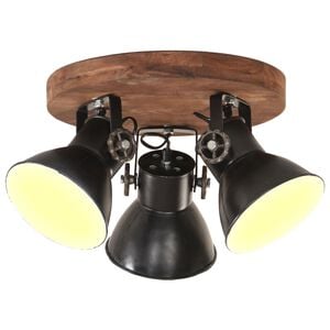 vidaXL L&aacute;mpara de techo industrial negra 25 W 42x27 cm E27