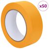 vidaXL Cintas de Enmascarar para Pintores 50 pcs Amarillo 38mm x 50m