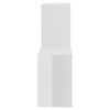 vidaXL Estante de pared madera contrachapada blanco brillo 100x18x53cm