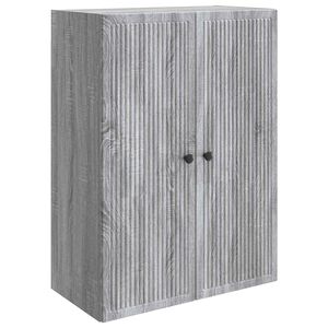 vidaXL Armario de pared Sonoma gris 66 x 34,5 x 90 cm