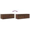 vidaXL Mueble de TV madera contrachapada roble marr&oacute;n 80x31x25,5 cm