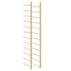 vidaXL Botellero de pared para 36 botellas hierro dorado
