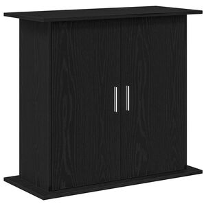 vidaXL Soporte para acuario de madera de ingenier&iacute;a de roble negro 81x36x73 cm