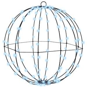 vidaXL Bola Blanco fr&iacute;o 40 x 40 x 42 cm Metal 120 LED