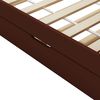 vidaXL Estructura sofá cama extraíble sin colchón marrón 90x200cm