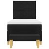 vidaXL Cama tipo Box Spring con colch&oacute;n Negro 100 x 200 cm tela