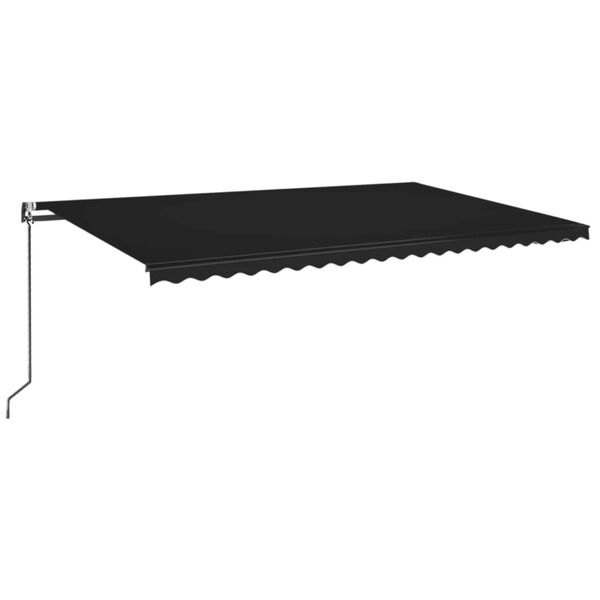 vidaXL Toldo retr&aacute;ctil autom&aacute;tico gris antracita 500x350 cm