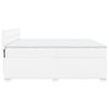 vidaXL Cama box spring con colchón cuero sintético blanco 200x200 cm