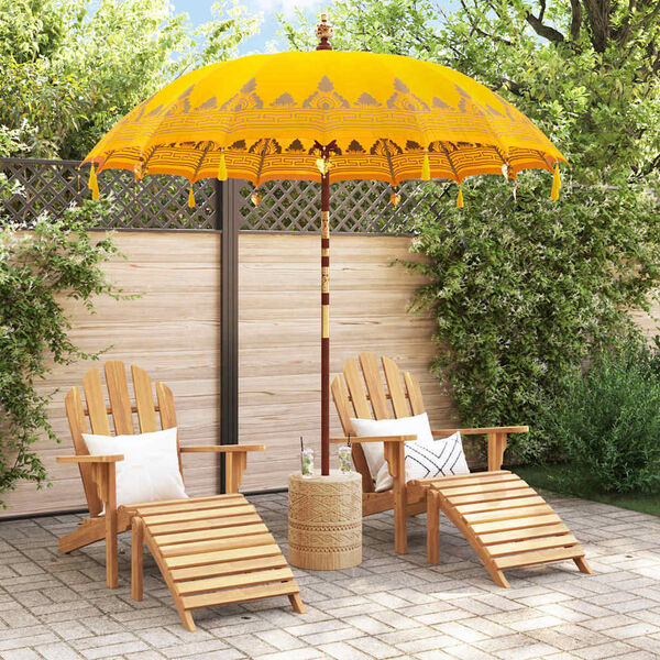 vidaXL Parasol Balin&eacute;s Amarillo 215 x 215 x 260 cm Algod&oacute;n