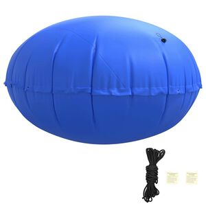 vidaXL Almohada de piscina de invierno Azul &Oslash; 310 x 180 cm PVC