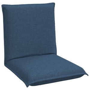 vidaXL Sill&oacute;n ajustable Azul Tela