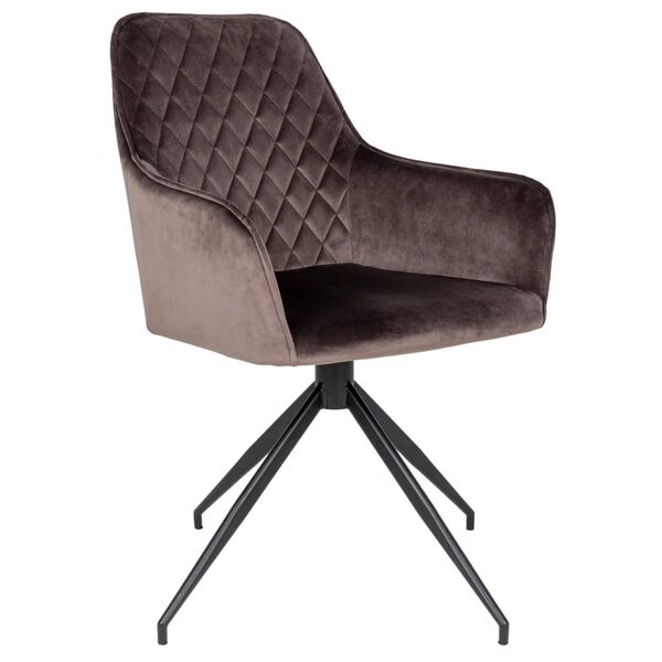 House Nordic Silla de comedor giratoria Ava marr&oacute;n champi&ntilde;on