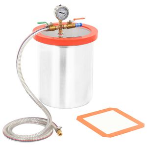 vidaXL C&aacute;mara de vac&iacute;o de acero inoxidable 11,42 L