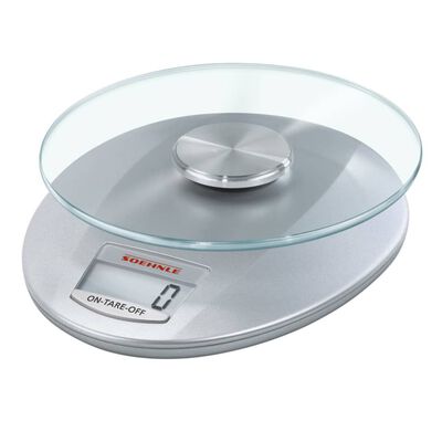 Soehnle Báscula de cocina digital Roma 5 kg plateado