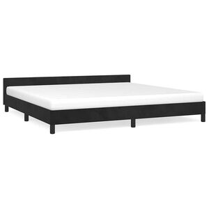 vidaXL Estructura cama sin colchón terciopelo negro 200x200 cm
