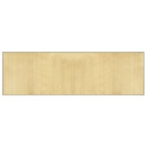 vidaXL Alfombra rectangular bamb&uacute; color natural claro 60x200 cm