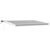 vidaXL Toldo manual retr&aacute;ctil con LEDs Antracita y 5 x 3 m