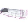 vidaXL Gallinero de exterior de acero galvanizado 3x16x2 m