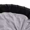 vidaXL Cama para perros felpa y cuero sint&eacute;tico negro gris 90x79x20 cm