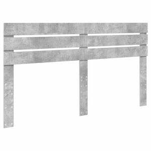 vidaXL Cabecero Gris Concreto 200 cm Madera contrachapada