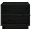 vidaXL Mesa de centro de madera maciza de pino negro 100x50x41 cm