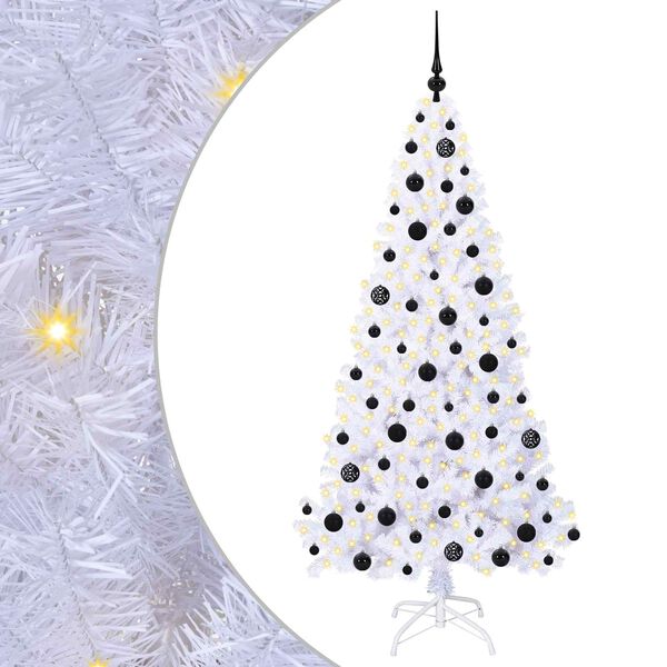 vidaXL &Aacute;rbol de Navidad artificial con 300 LED 180 cm PVC y Acero
