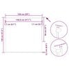 vidaXL Estor Enrollable Opaco hojas verde 150x130cm Tela Ancho 146,6cm