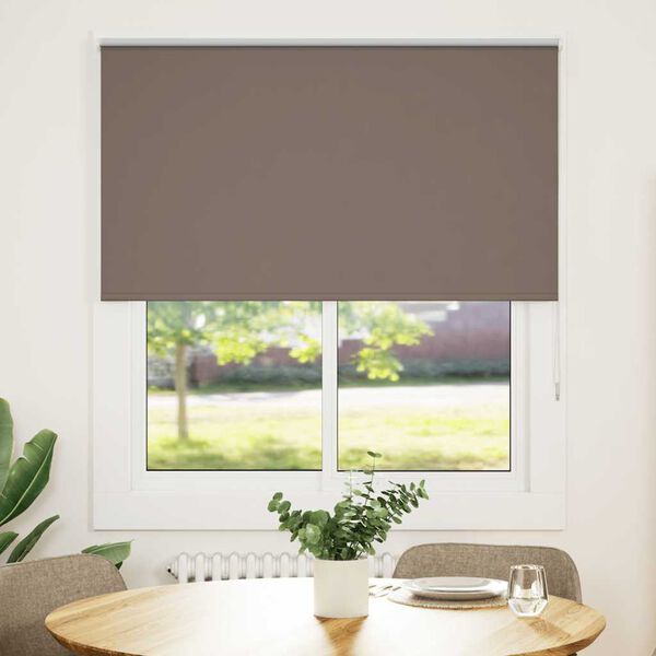 vidaXL Estor Enrollable Opaco Color Caf&eacute; 125x175 cm Tela Ancho 121,6cm