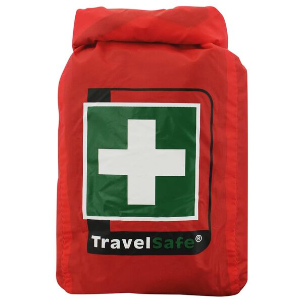 Travelsafe Botiqu&iacute;n de primeros auxilios 43 pzas Globe Waterproof rojo