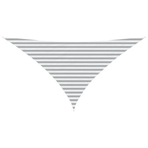 vidaXL Toldo Vela de Sombra Gris claro y blanco. 3,5 x 3,5 x 4,9 m