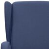 vidaXL Sillón de masaje elevable de tela azul