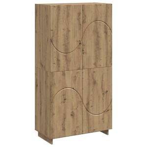 vidaXL Aparador alto Roble artisan 79 x 41 x 151 cm
