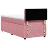 vidaXL Cama box spring con colch&oacute;n terciopelo rosa 100x200 cm