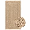 vidaXL Alfombra ZIZUR apariencia yute interior exterior beige 80x150cm
